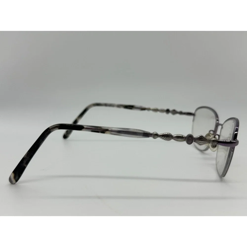 Jessica McClintock Purple Metal Half Rim Eyeglasses 53-17-135 -‎ Frames Only